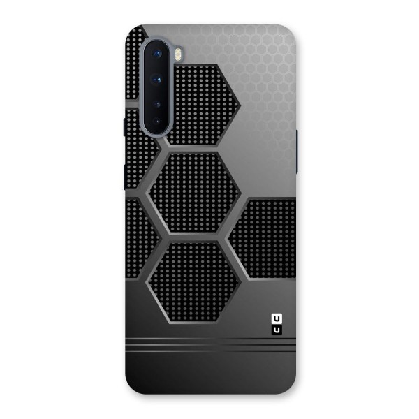 Grey Black Hexa Back Case for OnePlus Nord