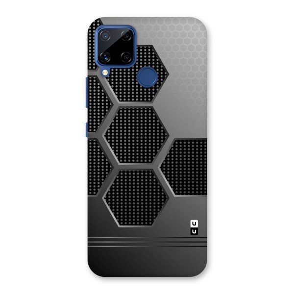 Grey Black Hexa Back Case for Realme C12