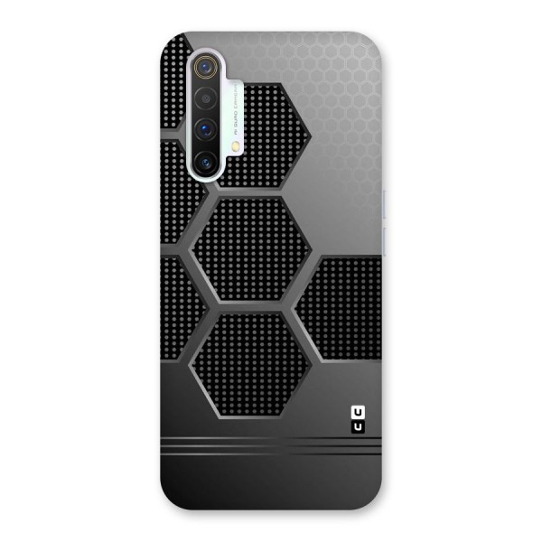 Grey Black Hexa Back Case for Realme X3