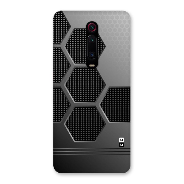 Grey Black Hexa Back Case for Redmi K20 Pro