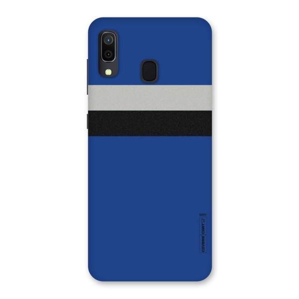 Grey Black Strips Back Case for Galaxy A20