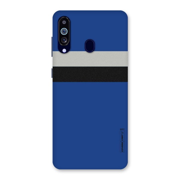 Grey Black Strips Back Case for Galaxy A60