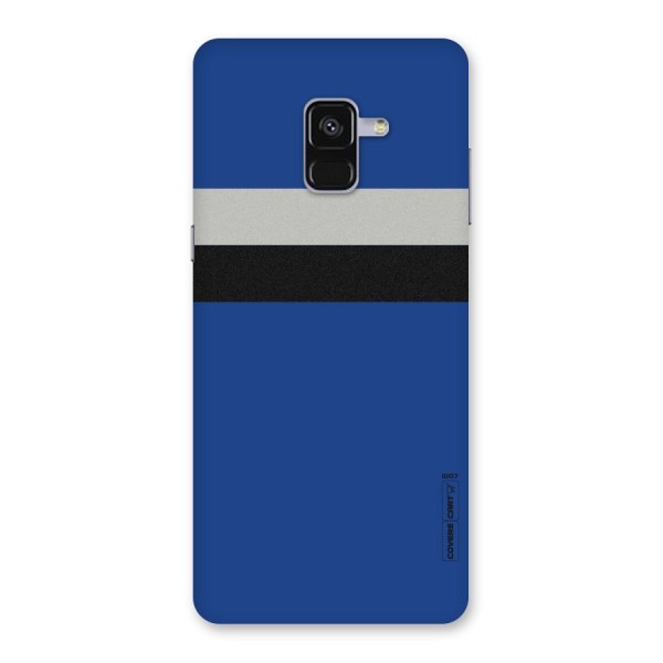 Grey Black Strips Back Case for Galaxy A8 Plus