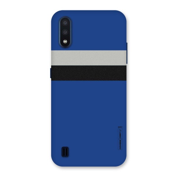 Grey Black Strips Back Case for Galaxy M01