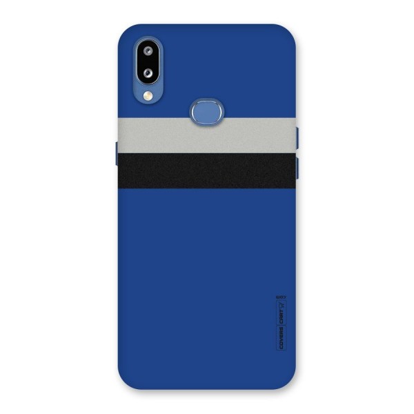 Grey Black Strips Back Case for Galaxy M01s