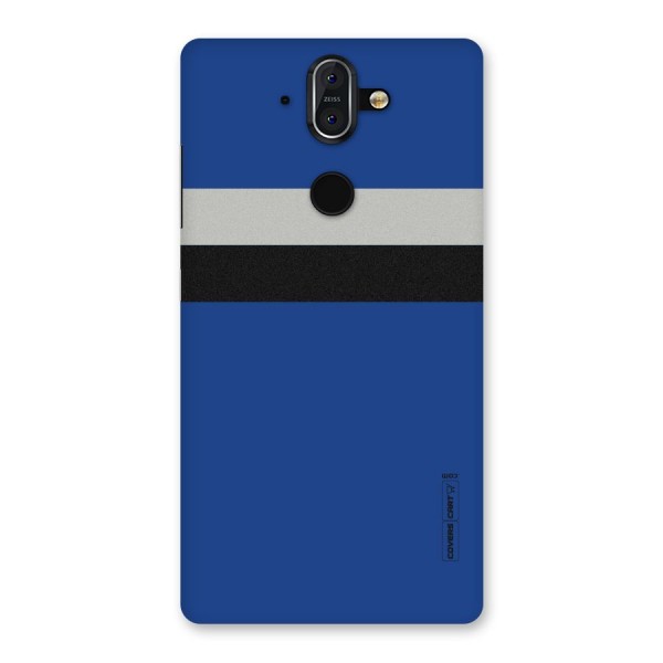 Grey Black Strips Back Case for Nokia 8 Sirocco