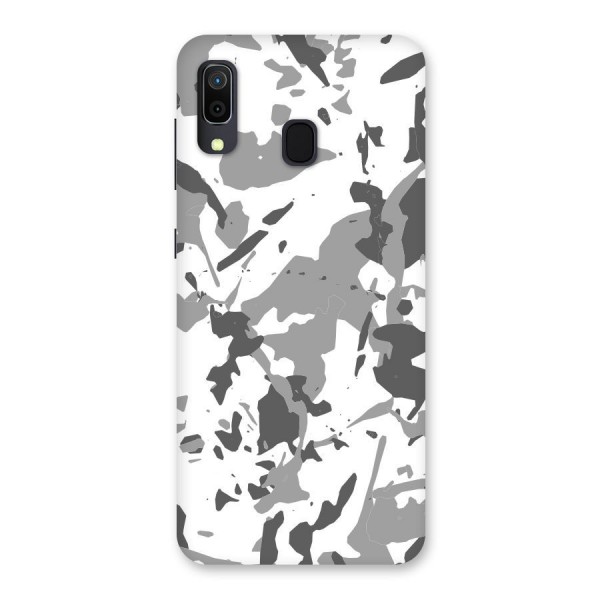 Grey Camouflage Army Back Case for Galaxy A30