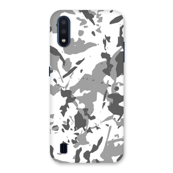 Grey Camouflage Army Back Case for Galaxy M01