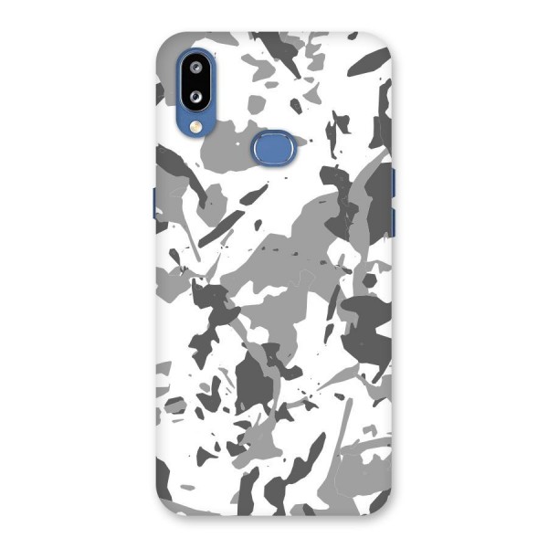 Grey Camouflage Army Back Case for Galaxy M01s