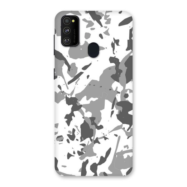 Grey Camouflage Army Back Case for Galaxy M21