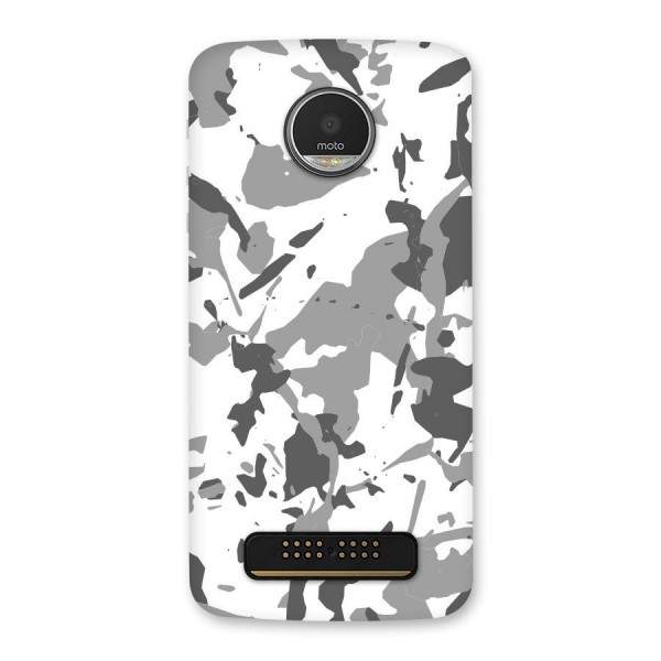 Grey Camouflage Army Back Case for Moto Z Play