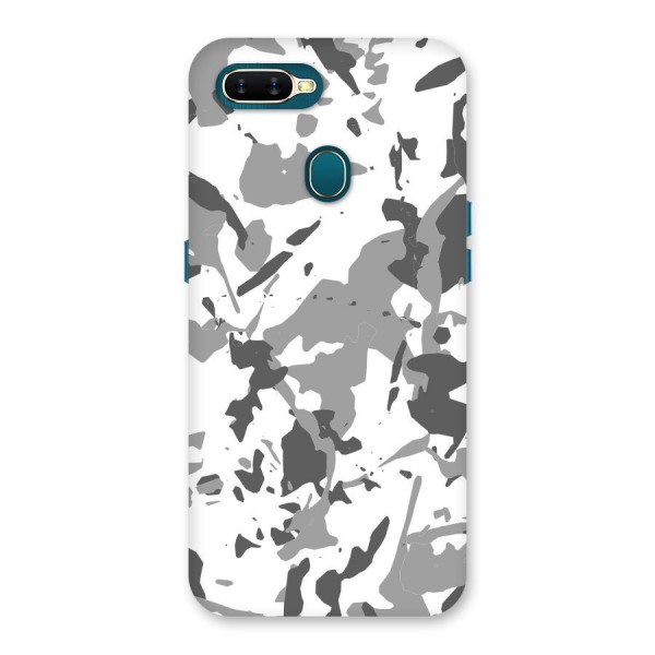 Grey Camouflage Army Back Case for Oppo A12