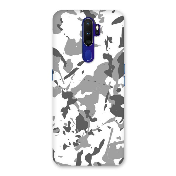 Grey Camouflage Army Back Case for Oppo A9 (2020)