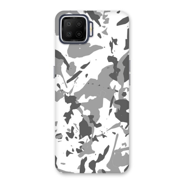 Grey Camouflage Army Back Case for Oppo F17