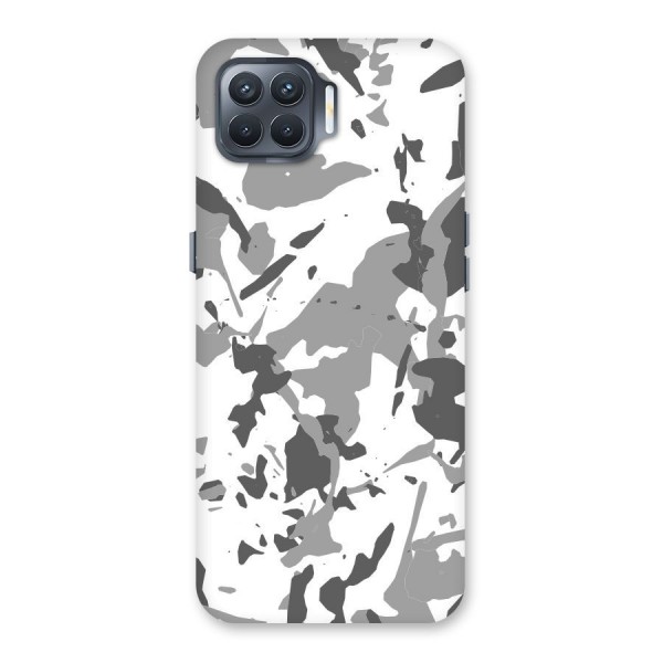 Grey Camouflage Army Back Case for Oppo F17 Pro