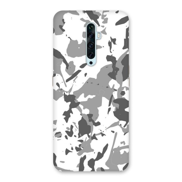 Grey Camouflage Army Back Case for Oppo Reno2 F