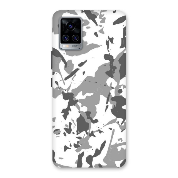 Grey Camouflage Army Back Case for Vivo V20 Pro