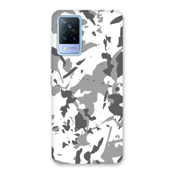 Grey Camouflage Army Back Case for Vivo V21 5G