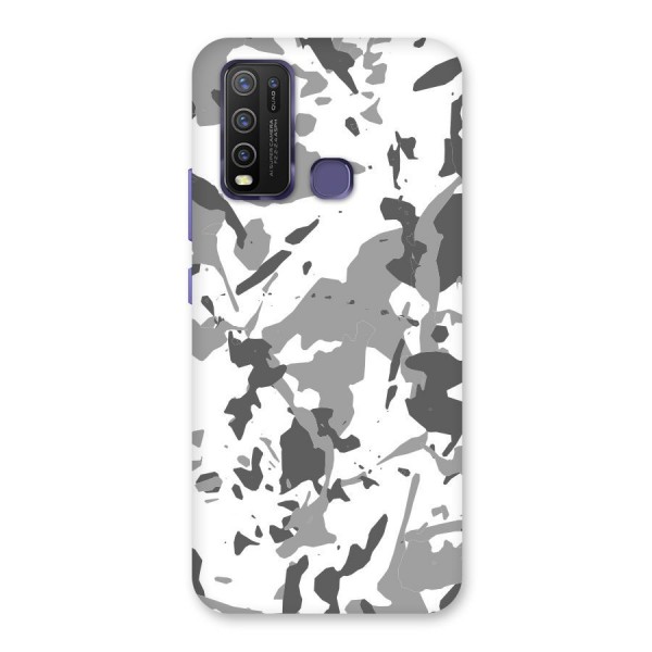 Grey Camouflage Army Back Case for Vivo Y30