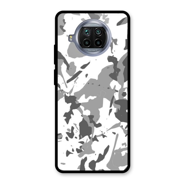 Grey Camouflage Army Glass Back Case for Mi 10i