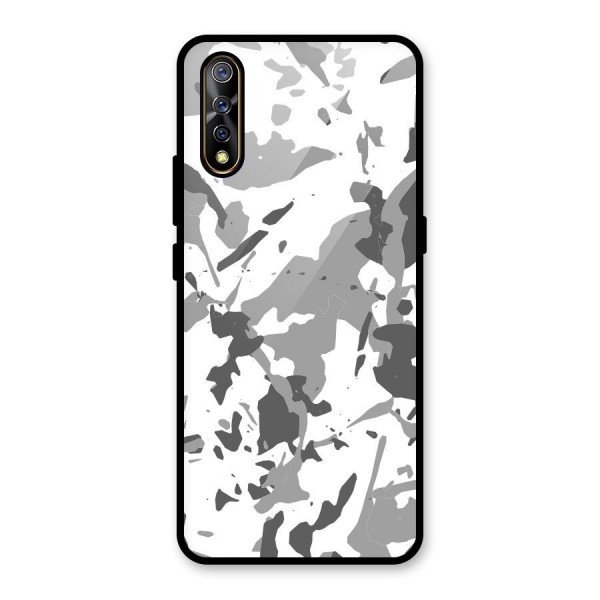 Grey Camouflage Army Glass Back Case for Vivo S1