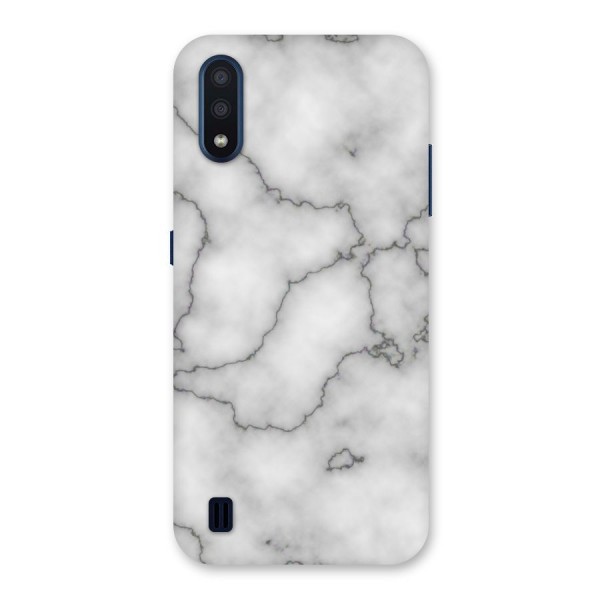 Grey Marble Back Case for Galaxy M01