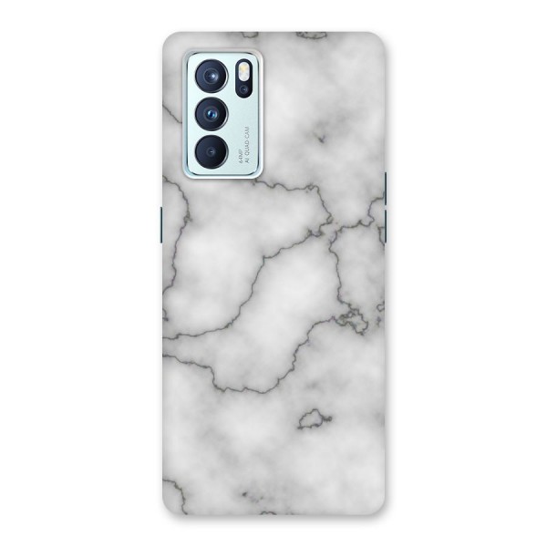 Grey Marble Back Case for Oppo Reno6 Pro 5G