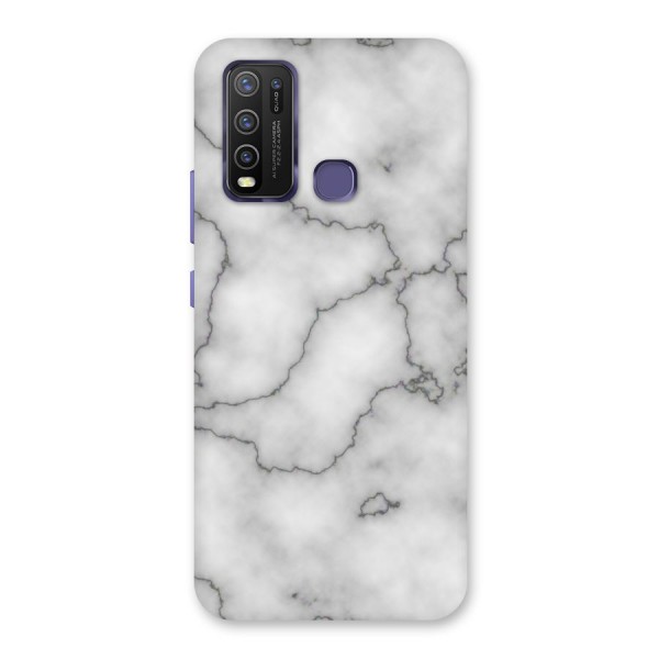 Grey Marble Back Case for Vivo Y30