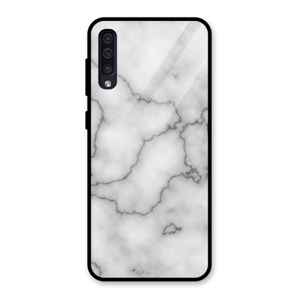 Grey Marble Glass Back Case for Galaxy A50s