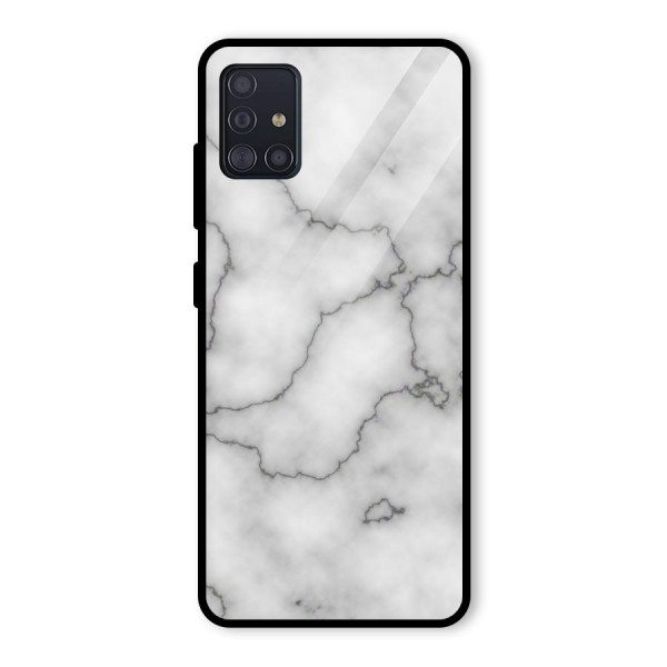 Grey Marble Glass Back Case for Galaxy A51