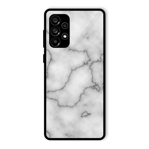 Grey Marble Glass Back Case for Galaxy A73 5G