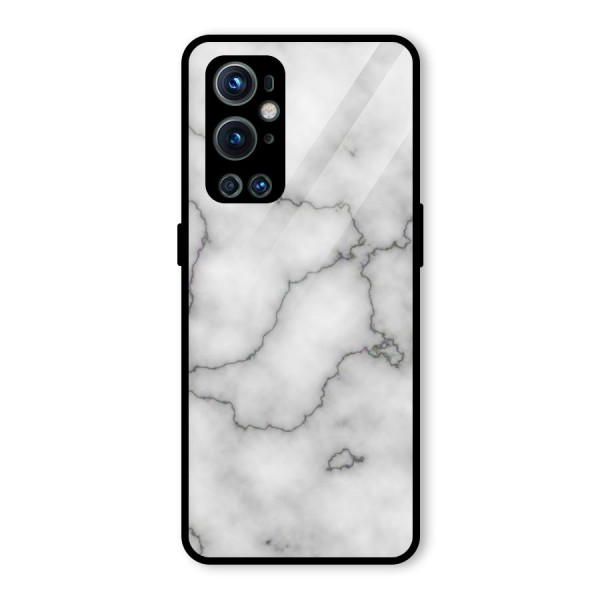 Grey Marble Glass Back Case for OnePlus 9 Pro