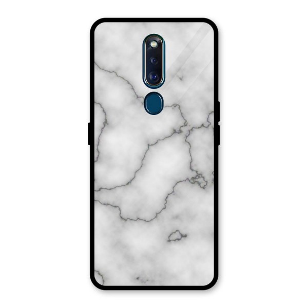 Grey Marble Glass Back Case for Oppo F11 Pro