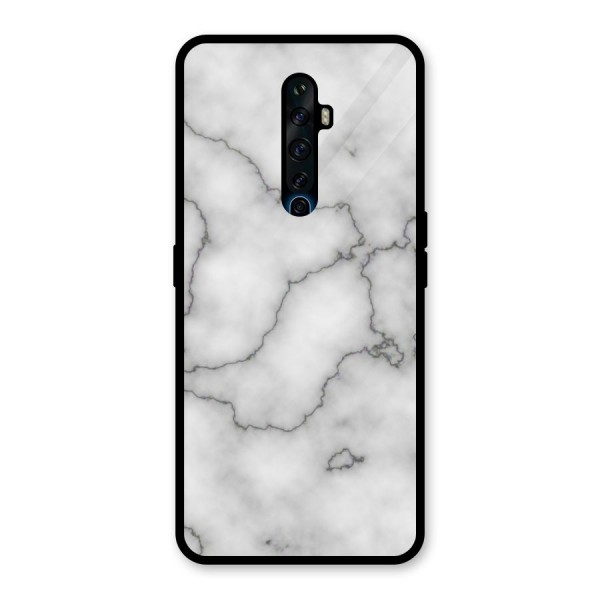 Grey Marble Glass Back Case for Oppo Reno2 Z