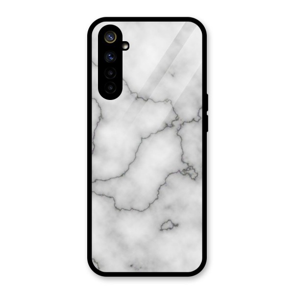 Grey Marble Glass Back Case for Realme 6