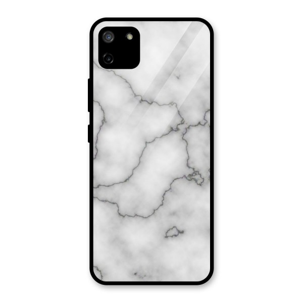 Grey Marble Glass Back Case for Realme C11