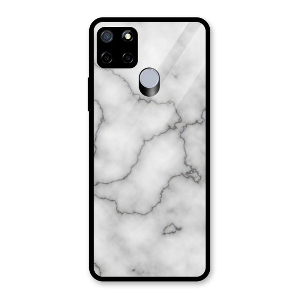 Grey Marble Glass Back Case for Realme C12