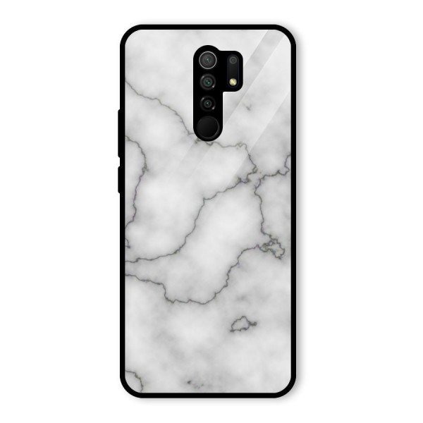 Grey Marble Glass Back Case for Redmi 9 Prime