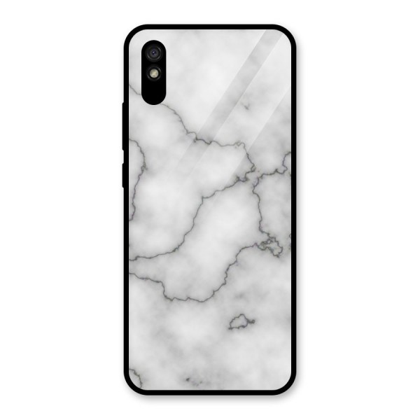 Grey Marble Glass Back Case for Redmi 9i