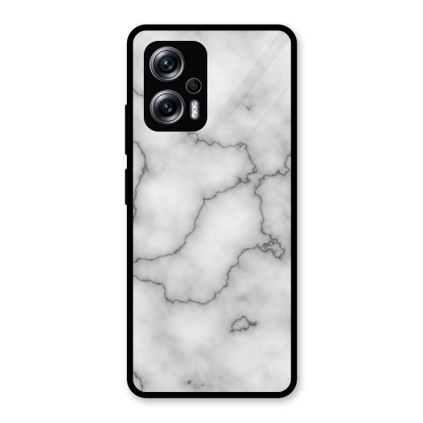 Grey Marble Glass Back Case for Redmi K50i