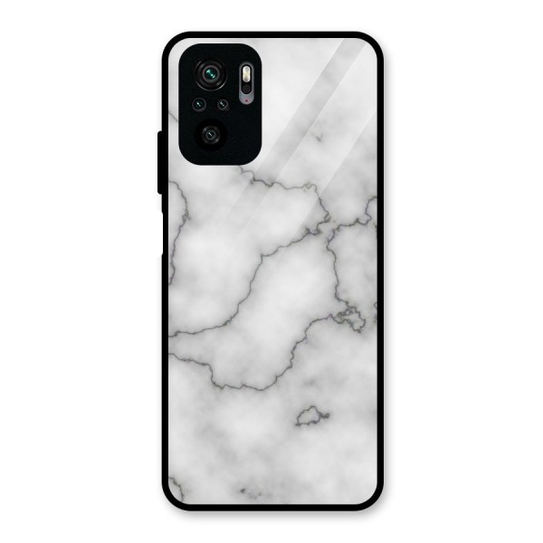 Grey Marble Glass Back Case for Redmi Note 10