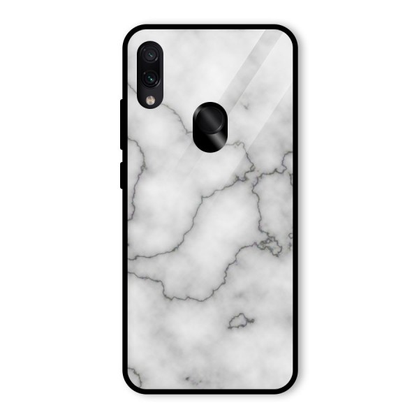 Grey Marble Glass Back Case for Redmi Note 7