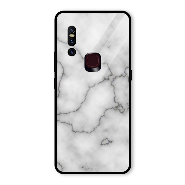 Grey Marble Glass Back Case for Vivo V15