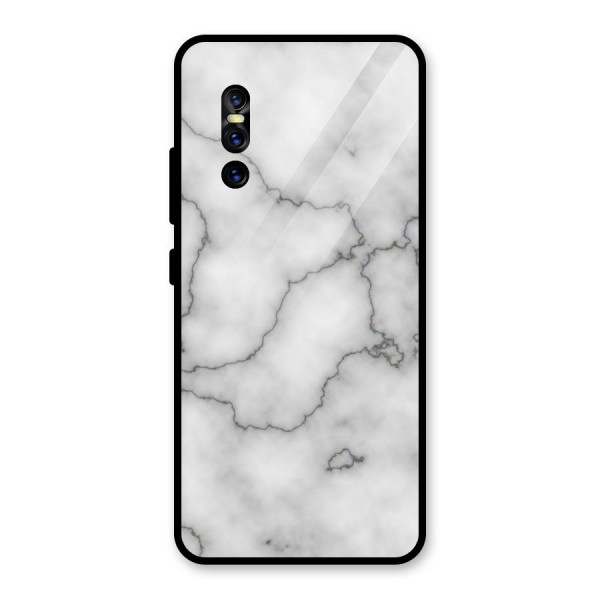 Grey Marble Glass Back Case for Vivo V15 Pro