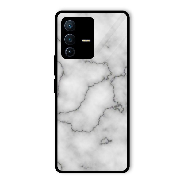 Grey Marble Glass Back Case for Vivo V23 Pro