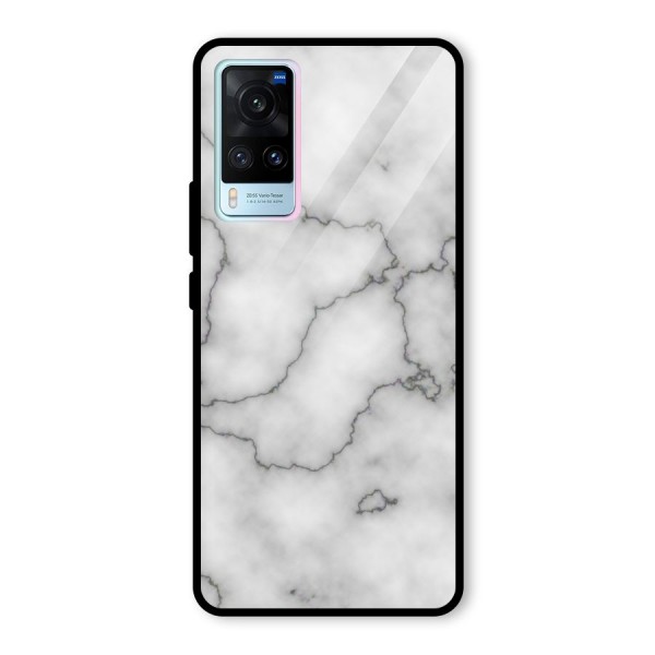 Grey Marble Glass Back Case for Vivo X60