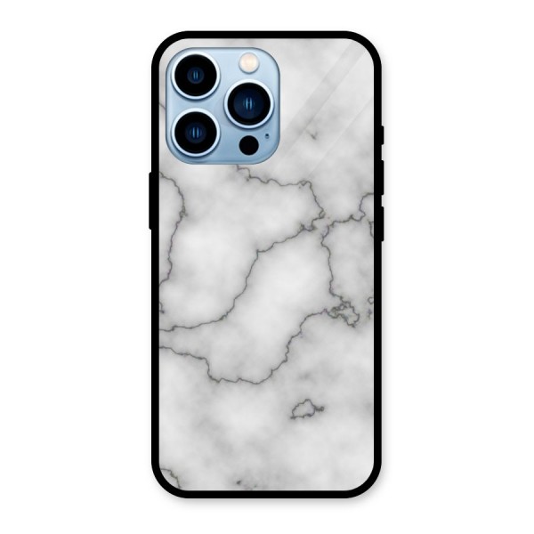 Grey Marble Glass Back Case for iPhone 13 Pro