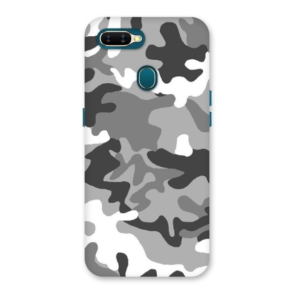 Grey Military Back Case for Oppo A12