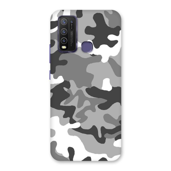 Grey Military Back Case for Vivo Y30