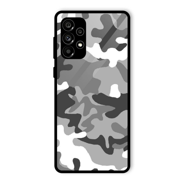 Grey Military Glass Back Case for Galaxy A73 5G